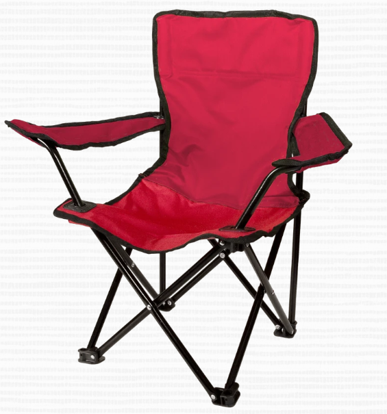 Pacific Play Tents Ruby Red Super Chairs (Folding) KIDS -- 56131