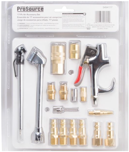 ProSource Air Tool Accessory Set (17-Piece)