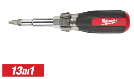 Milwaukee 13in1 Cushion Grip Screwdriver with Schrader Bit -- 48-22-2881