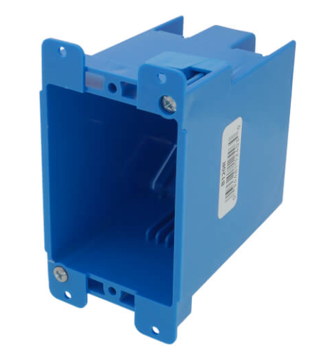 Carlon 20 Cubic Inch 1-Gang PVC Old Work Outlet Box w/ Mounting Ears & Swing Bracket
