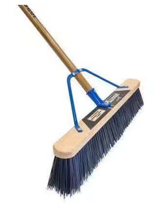 Quickie Jobsite 24in Push Broom -- 869HDSU/TRI