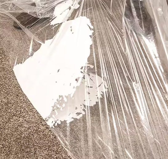 SURFACE SHIELDS Carpet Protection, 24 In W x 200 Ft L, 2.5 mil Thick Film, Clear, Adhesive Backed