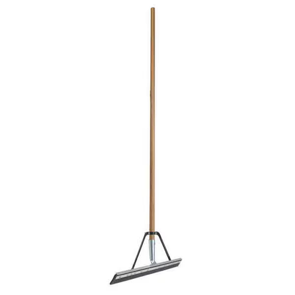 QUICKIE Floor Squeegee: Single-Blade, Includes Handle, Tapered, Not Threaded Thread, 24 in Blade Wd