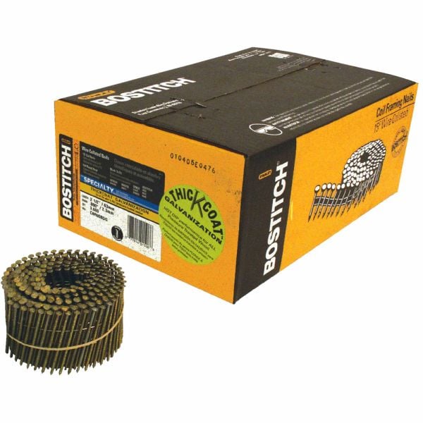 Bostitch C8R90BDSS-316 2-1/2 Inch X .090 Inch 316-Stainless Steel Ring Coil Siding Nails