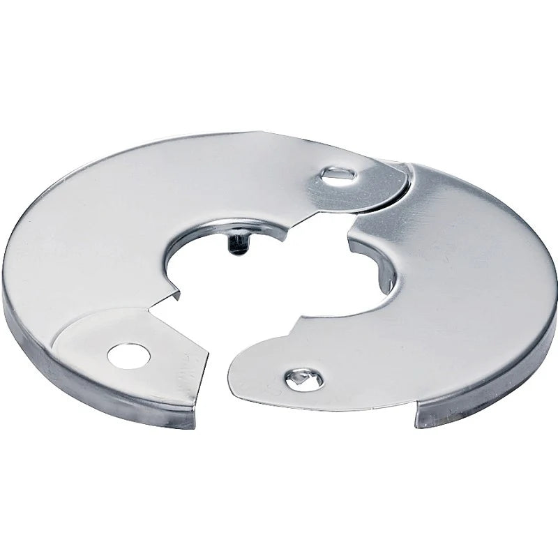 Plumb Pak PP857-2 Floor and Ceiling Plate, 3-1/2 in OD, For: 3/8 in IPS Pipes, Chrome