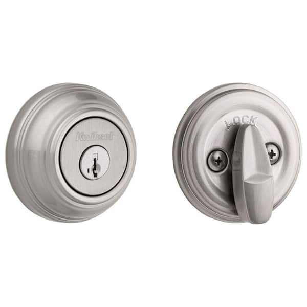 Kwikset Satin Nickel Single Cylinder Deadbolt