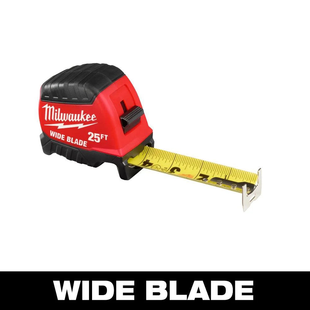 Milwaukee 25 Ft. Wide Blade Tape Measure -- 48-22-1225
