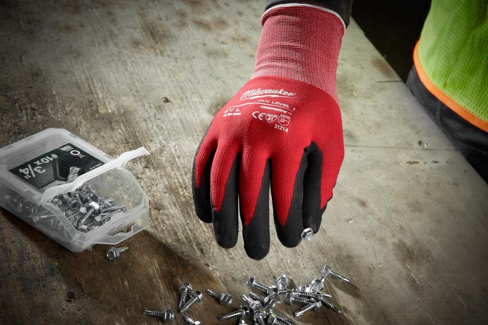 Milwaukee Cut Level 1 Nitrile Dipped Gloves XXL - 48-22-8904