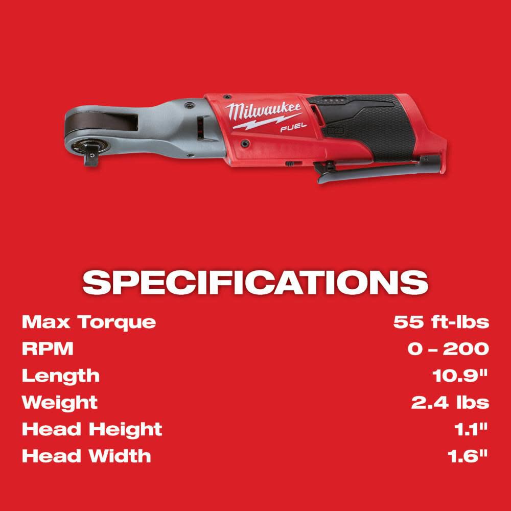 Milwaukee M12 FUEL Ratchet (Bare Tool) -- 2557-20