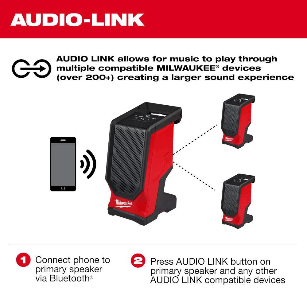 Milwaukee M18 Bluetooth Jobsite Speaker (Bare Tool) -- 2954-20