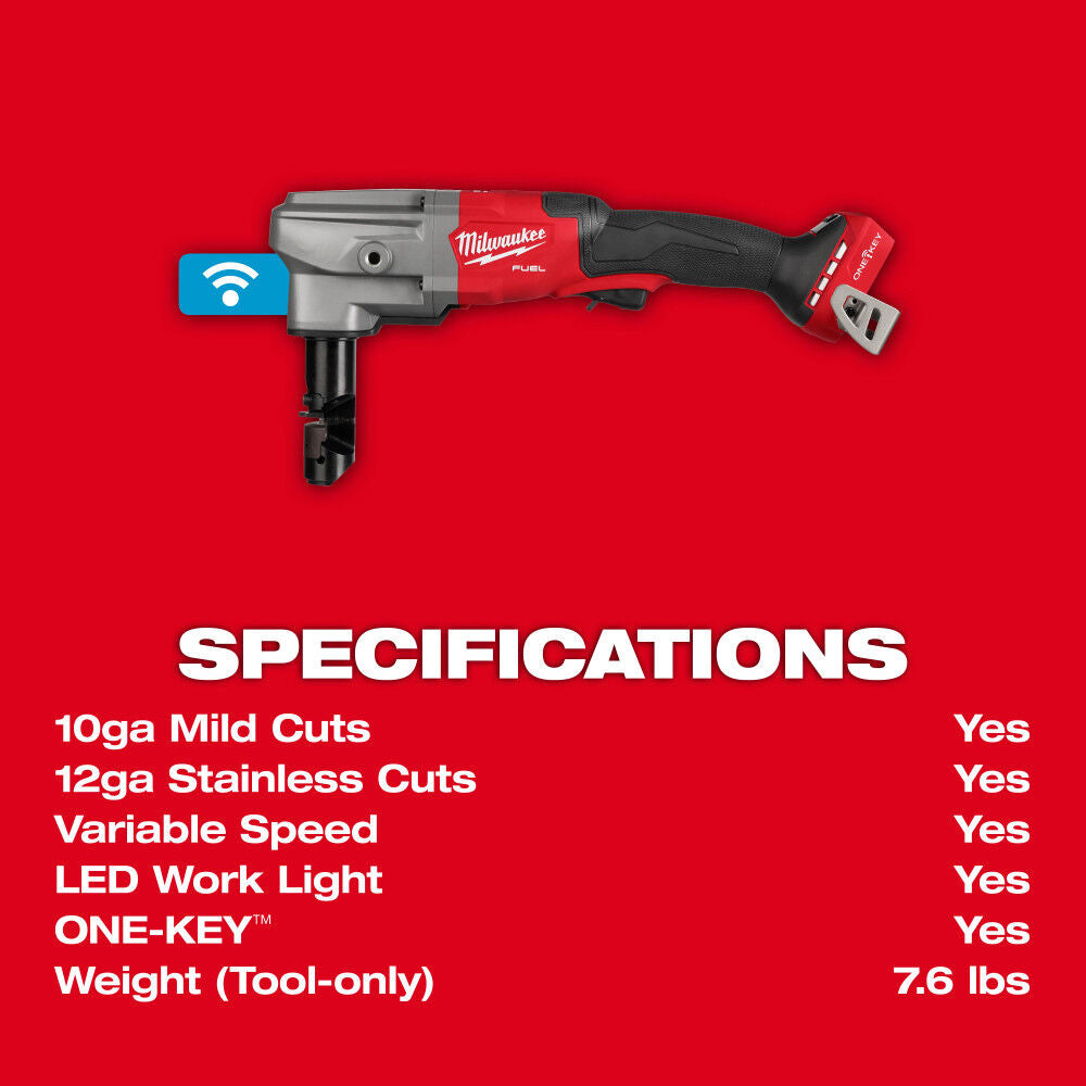 Milwaukee M18 FUEL 10 Gauge Nibbler (Bare Tool) -- 3476-20
