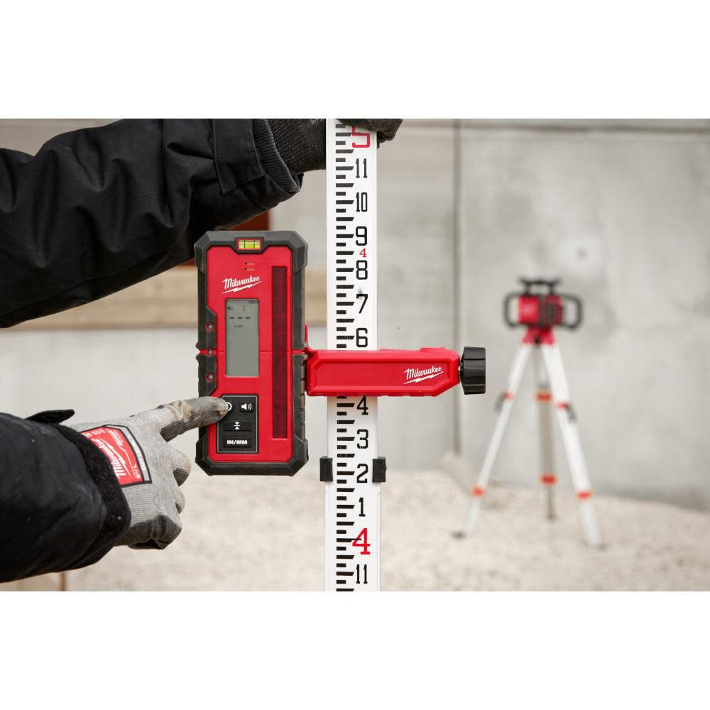 Milwaukee Red Exterior Rotary Laser Receiver -- 3711