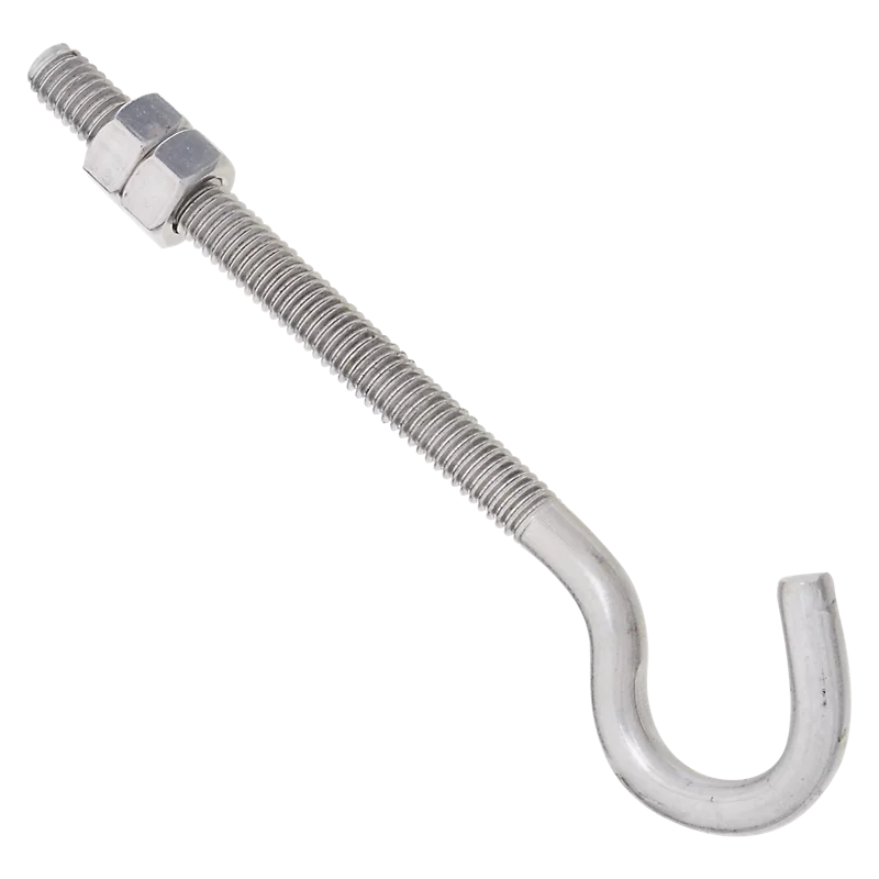 National Hardware Hook Bolt 5/16" x 5", Stainless Steel, Bulk -- N221-713
