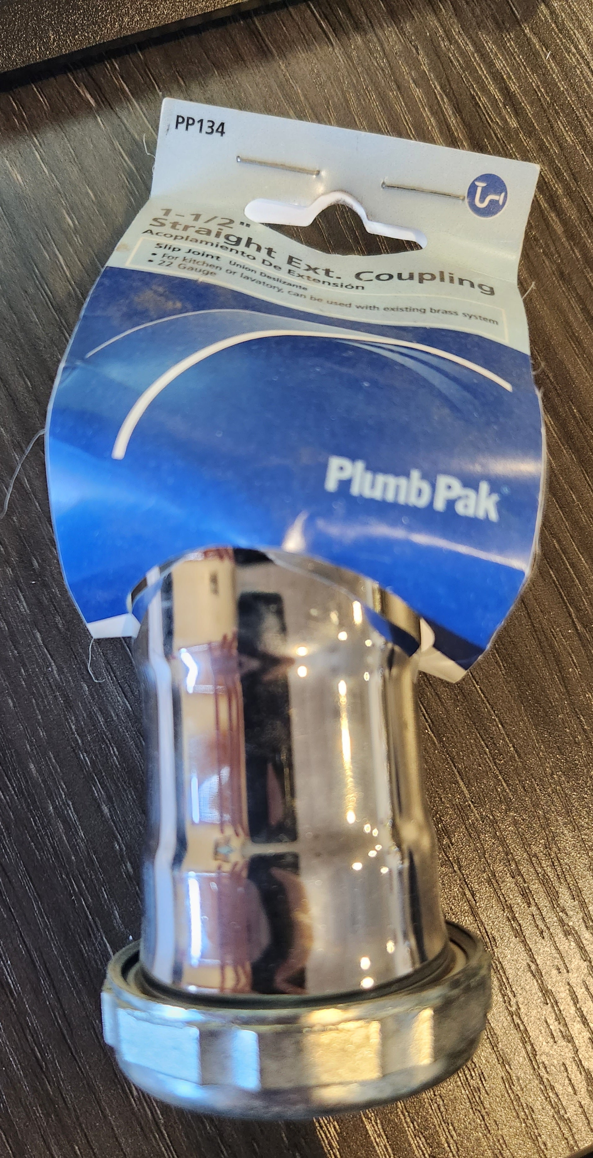 Plumb Pak PP134 Extension Pipe Coupling, 1-1/2 in, Slip Joint
