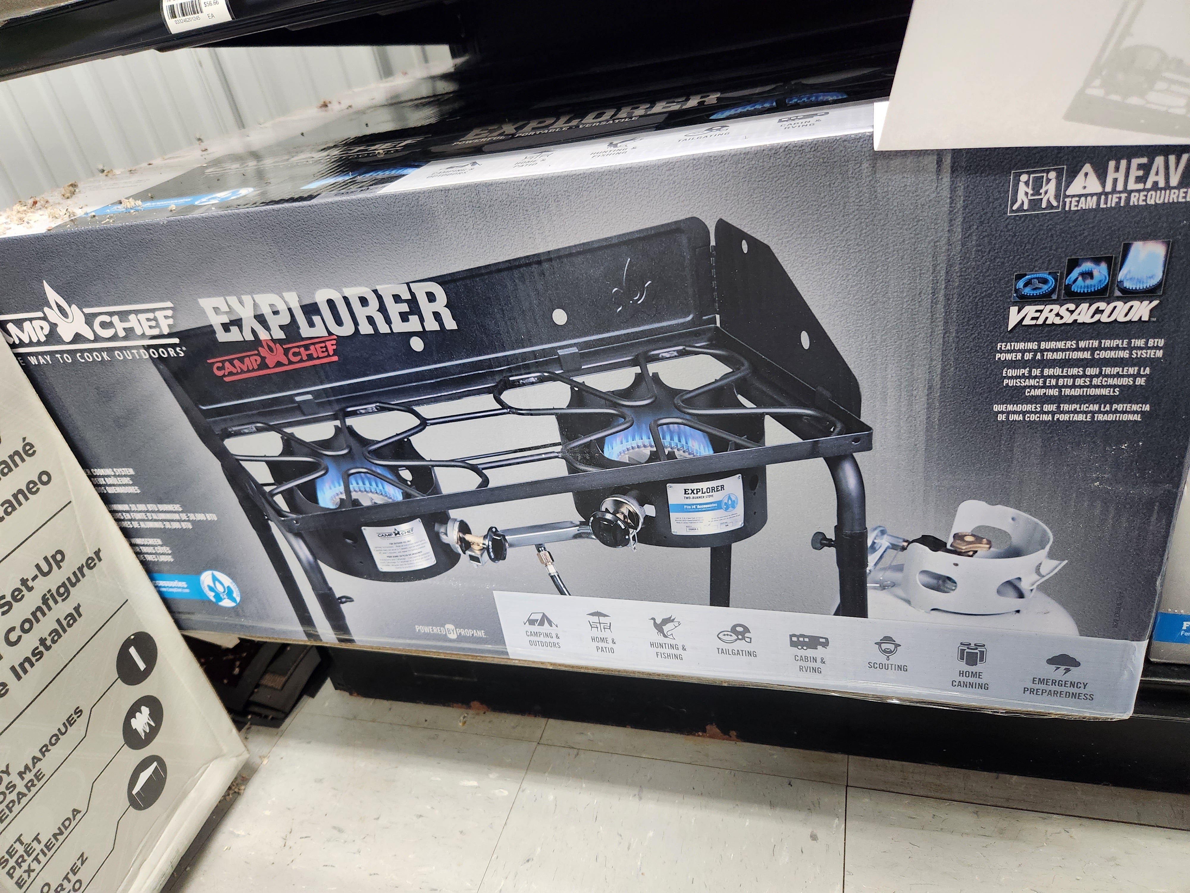 Camp chef explorer 2 burner outlet stove