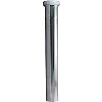 Plumb Pak PP13-12CP Pipe Extension Tube, 1-1/2 in, 12 in L, Slip-Joint, Brass, Chrome
